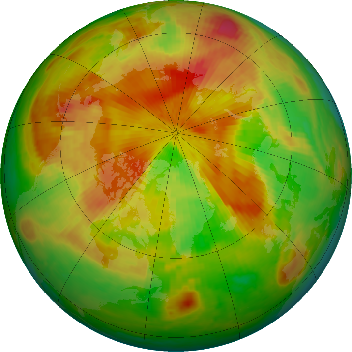 Arctic ozone map for 03 May 2001